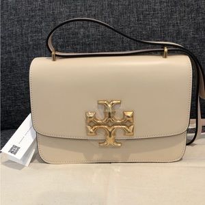 Tory Burch Big Eleanor Convertible Shoulder Bag in Cream